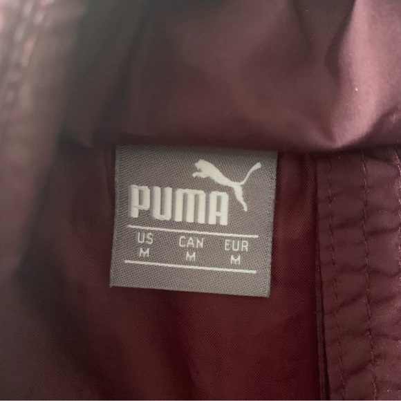 Puma Down Vest- burgundy - Picture 2 of 3